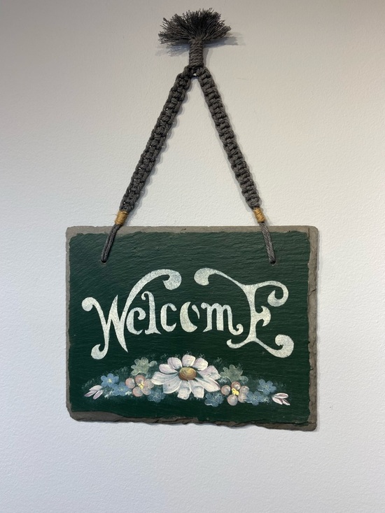 Other - Handmade Welcome Sign on Slate